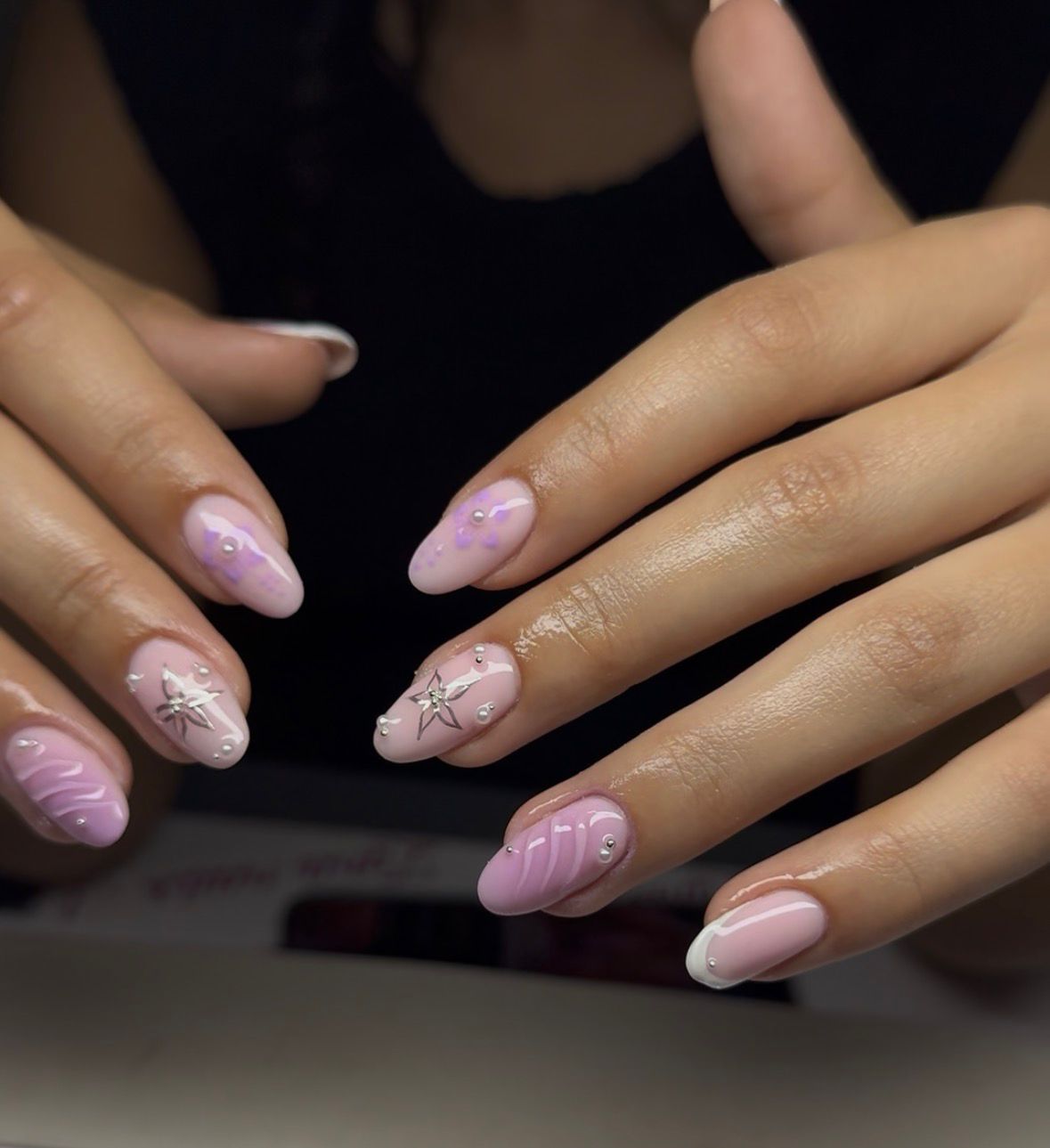 Crystal Glamour nail design 2